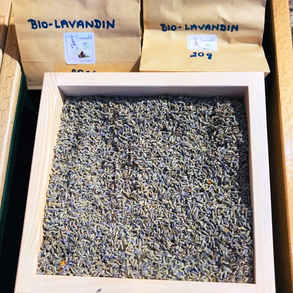 Lavendelblüten Lavandinpur 10 g Bio Lavendel Zirbe Ing Johann